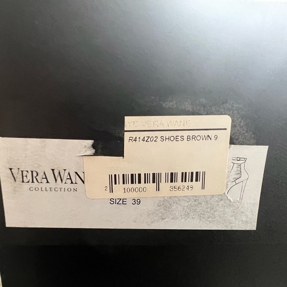 VERA WANG Leather Platform Booties - Brown - NEW w/ Box & Dustbag - Picture 10 of 10